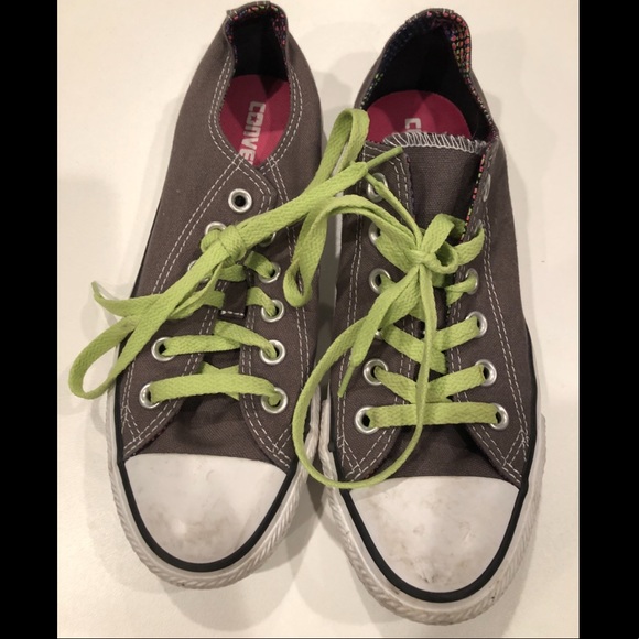 Grey Converse All Star Sneakers - Picture 4 of 5